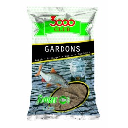 Прикормка Sensas 3000 Club Gardon 1 кг (коричневая, плотва)